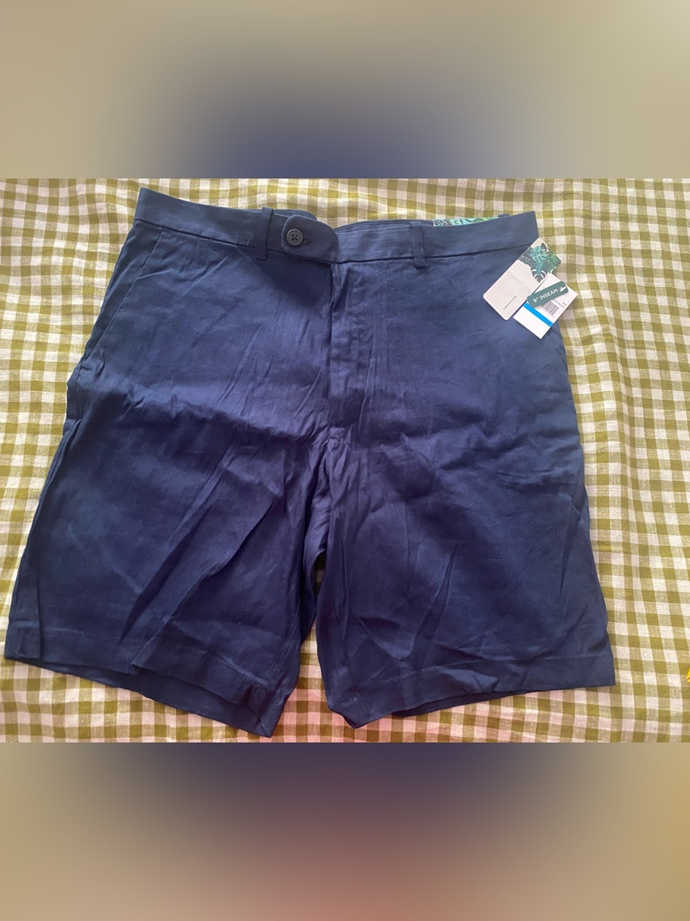 Cubavera Men's Navy Flat Front Shorts